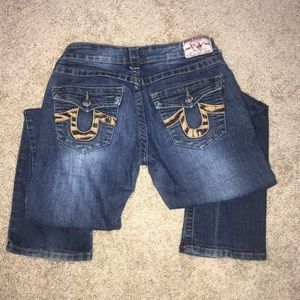True Religion Joey Super T straight leg jeans.